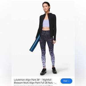 Lululemon Athletica Nightfall Blossom Multi Align Pant